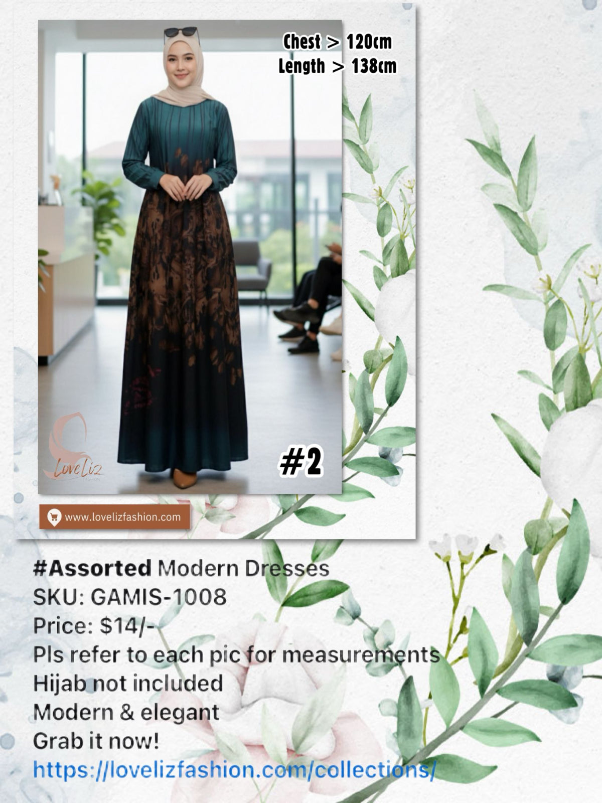 Assorted Modern Dresses (GAMIS-1008) (#PE)