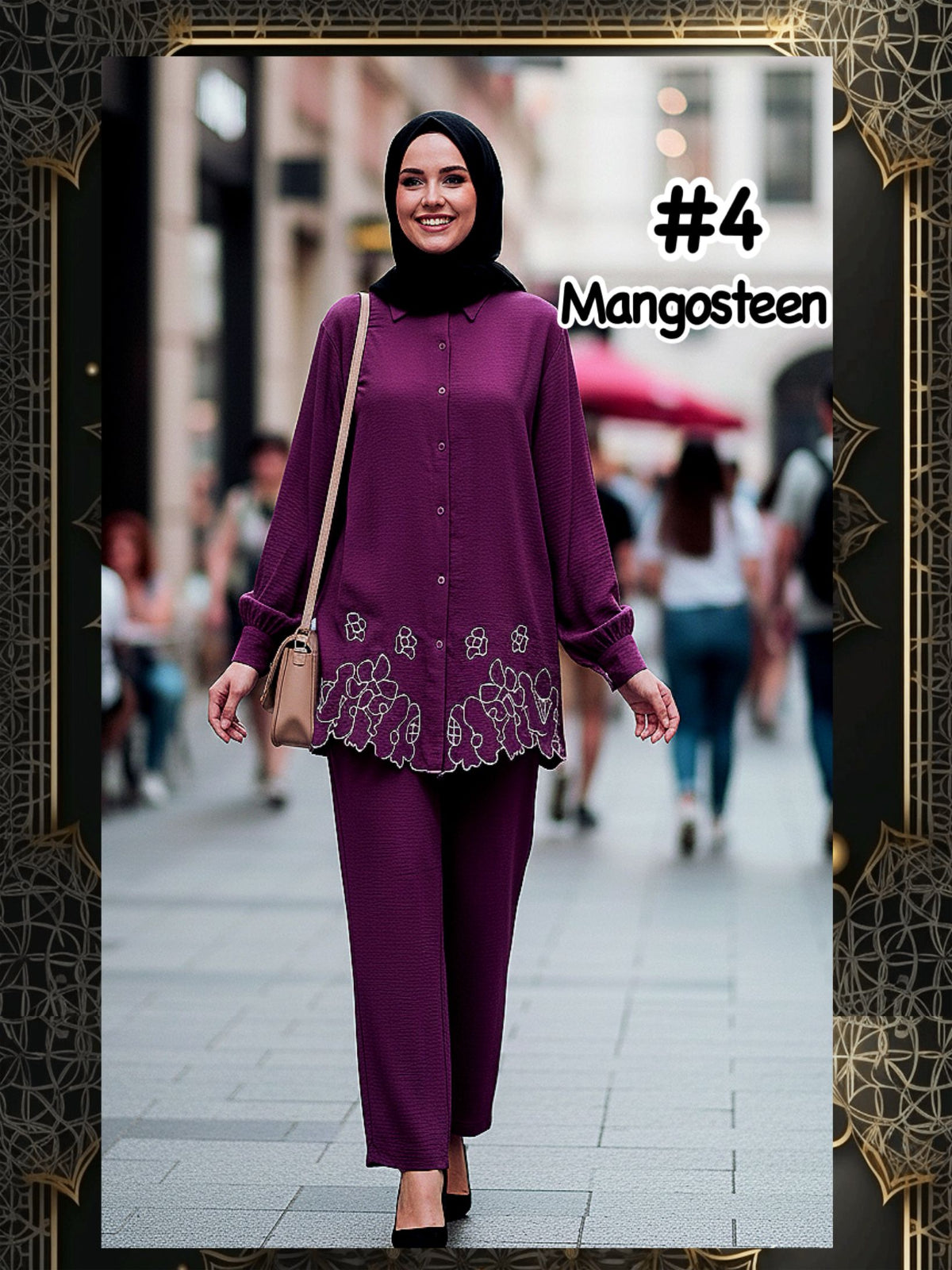 Top Blouse with Lower Embroidery (BLSE- 1026) (#P612KNG)