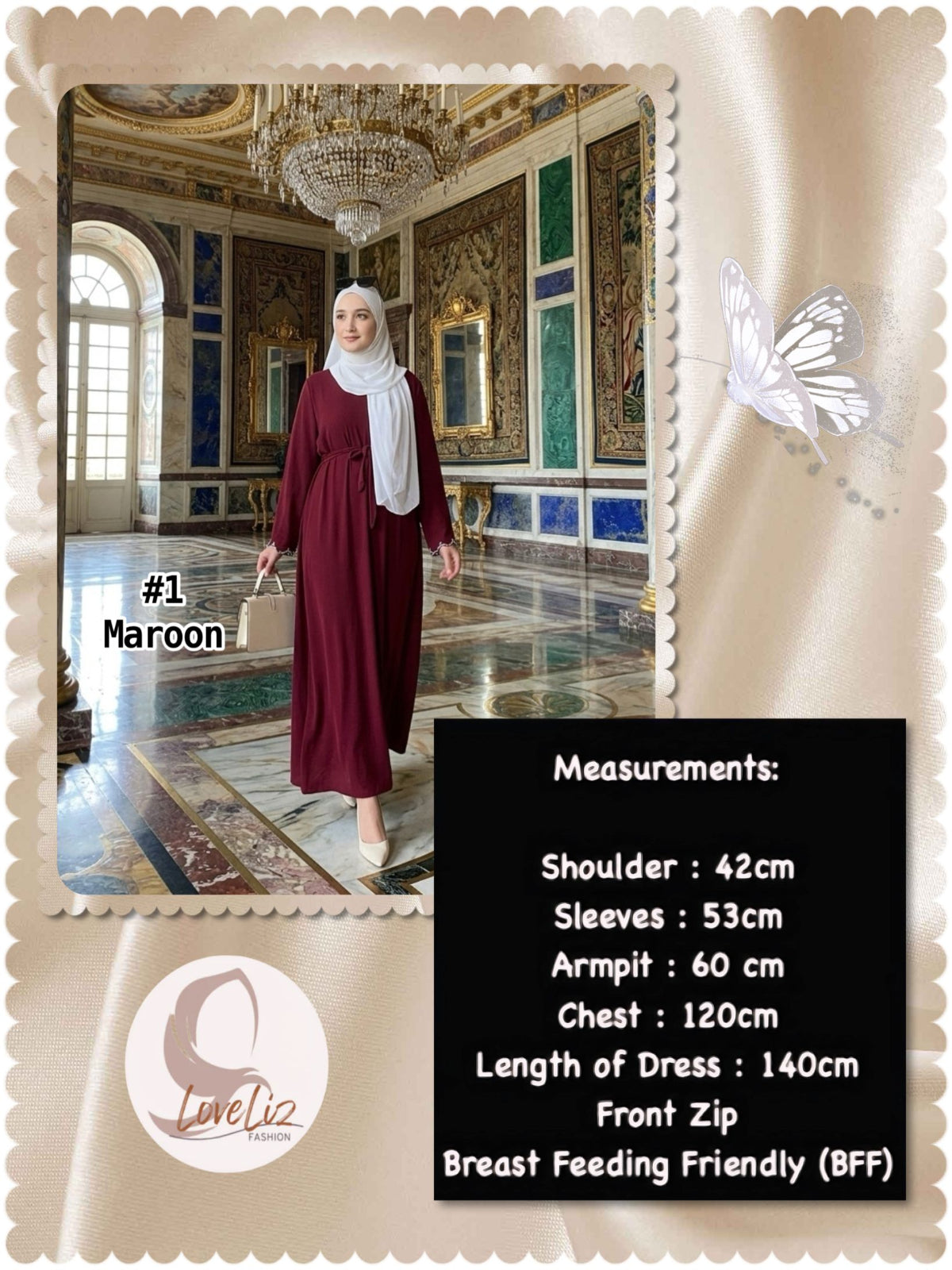 Long Dress Hand Embroidery (LDR_0326/010) (#P231KNG)