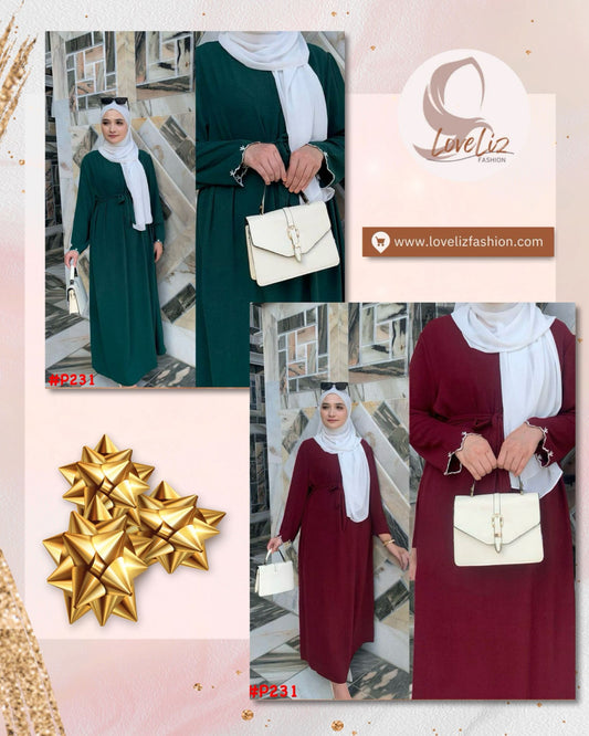 Long Dress Hand Embroidery (LODR- 1010) (#P231KNG) - Essentials in Woman's Wardrobe