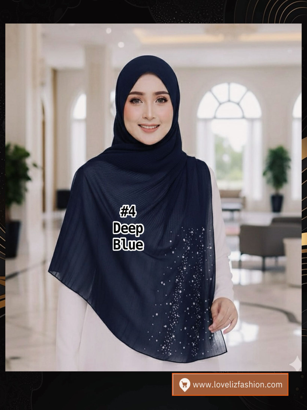 Shawl Chiffon Pleated Crush (SHL_0326/044)