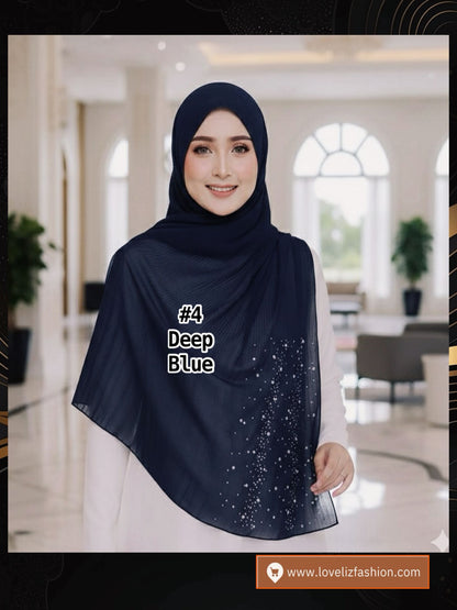 Shawl Chiffon Pleated Crush (SHL_0326/044)