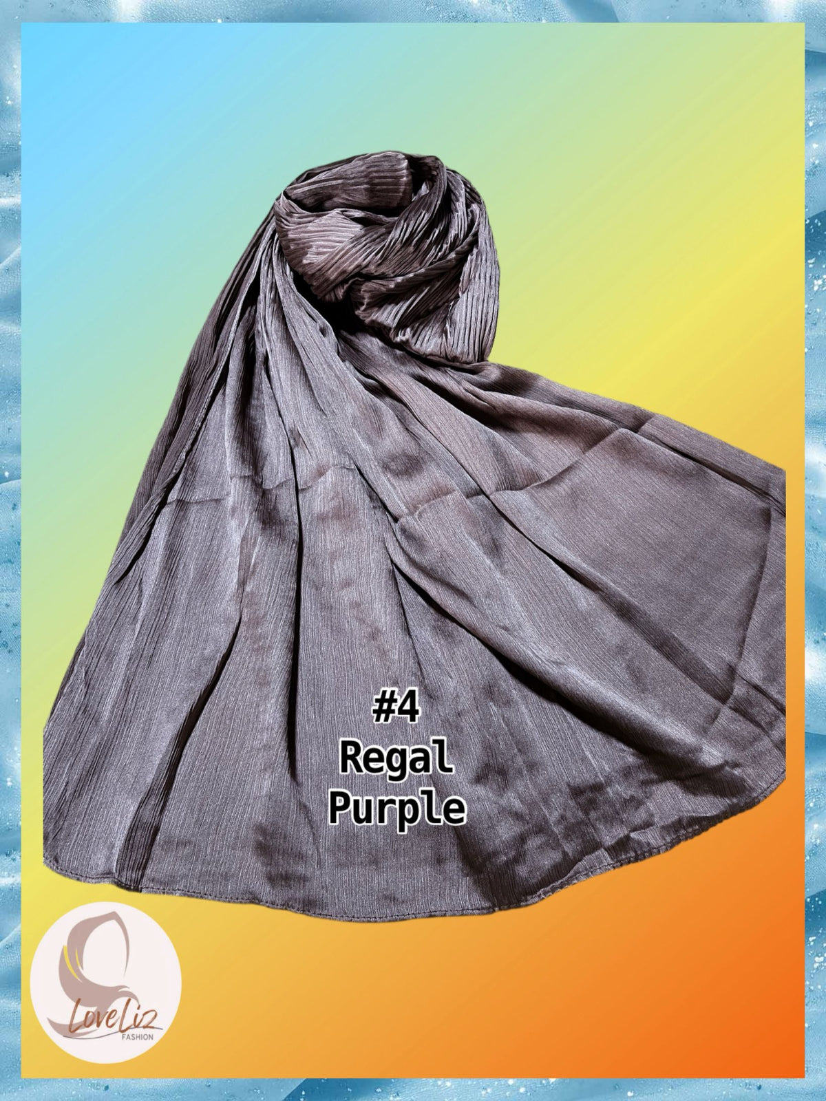 Shawl Muna Half Pleated (SHL_0326/042(A))