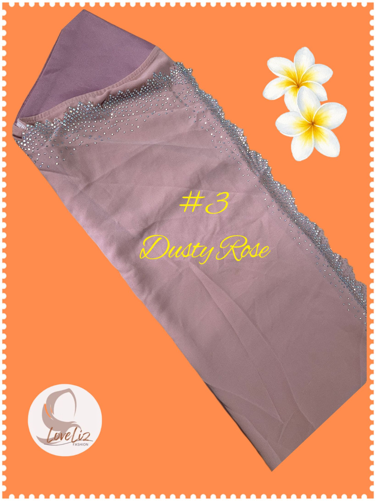 Instant Hijab Awning with Diamente (ISHL_0826/029)