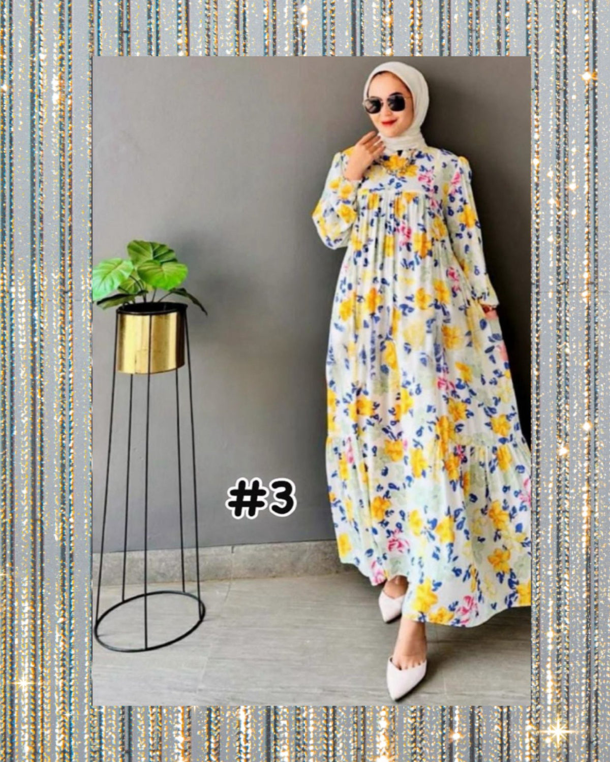 Long Dress Eliza Muslimah Clothing's (LODR- 1014) (#NAY04) - Essentials in Woman's Wardrobe