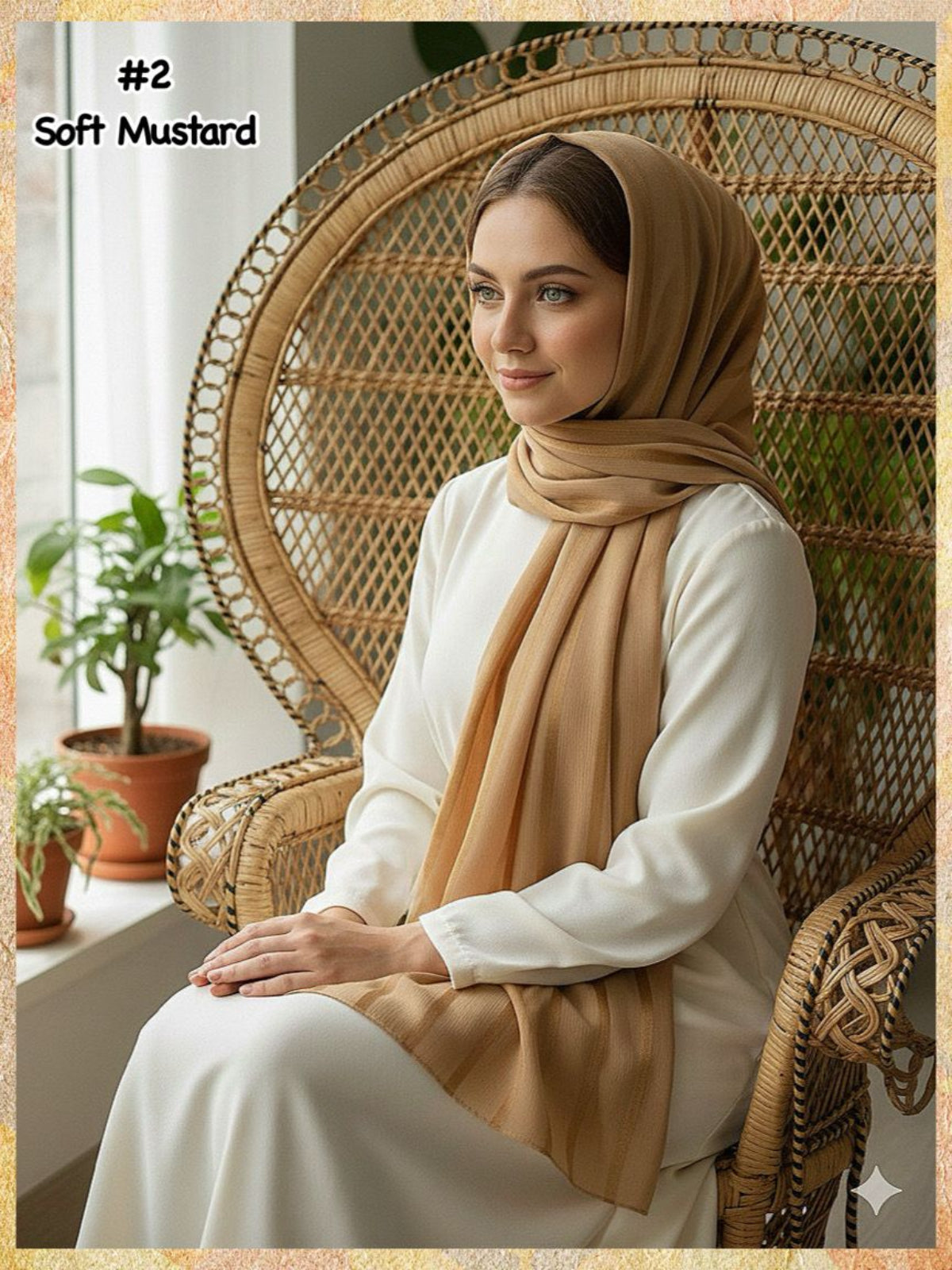 Shawl Chiffon Muna Lining (SHWL- 1059) (#MM)