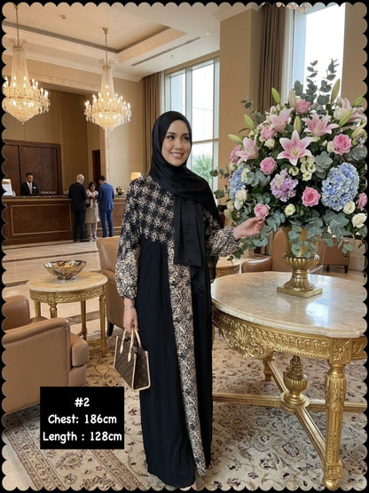 Kaftan Batik Dress (KFN_1026/001) (🔥 2 sets for $26/-)