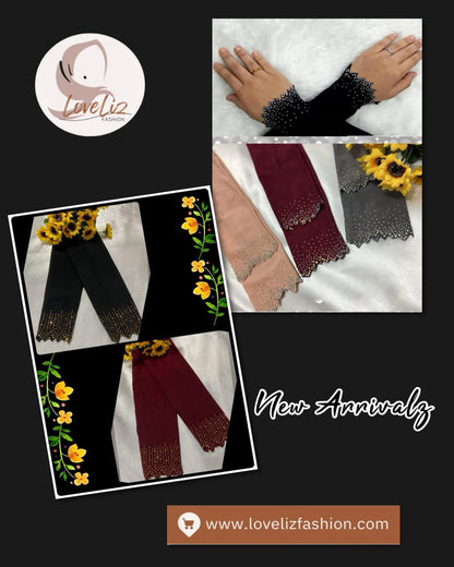 Glitter Handsocks Laser Cut (HNSK- 1011)