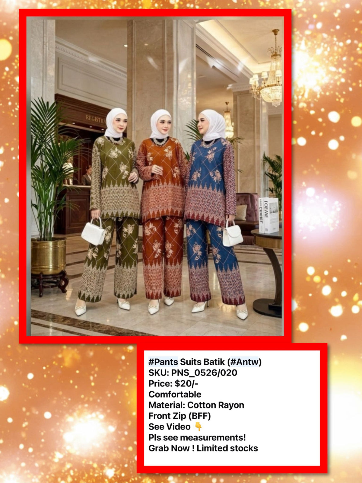 Pants Suits Batik (PANTS_0526/020) (#ANTW)