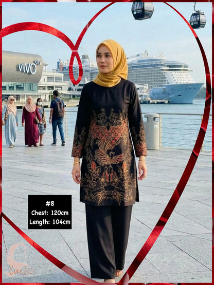 Assorted Batik Tunic Dresses (BADR(T)_1026/001) (#PE)