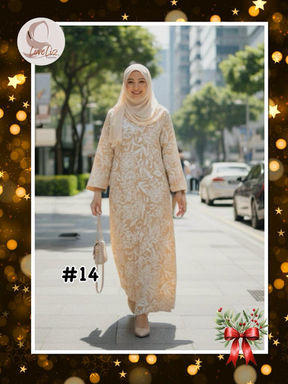 Long Printed Dress (LODR- 1007/3(A)) (#FFKNG)