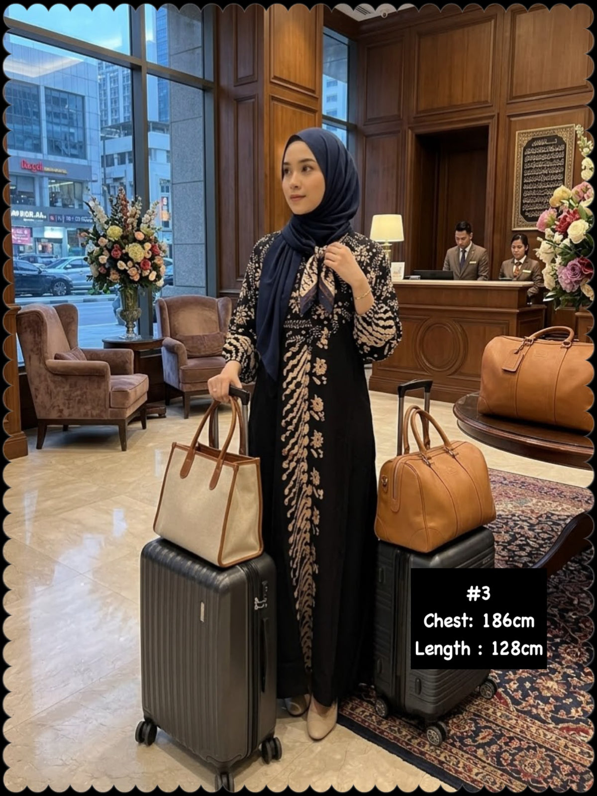 Kaftan Batik Dress (KFN_1026/001) (🔥 2 sets for $26/-)