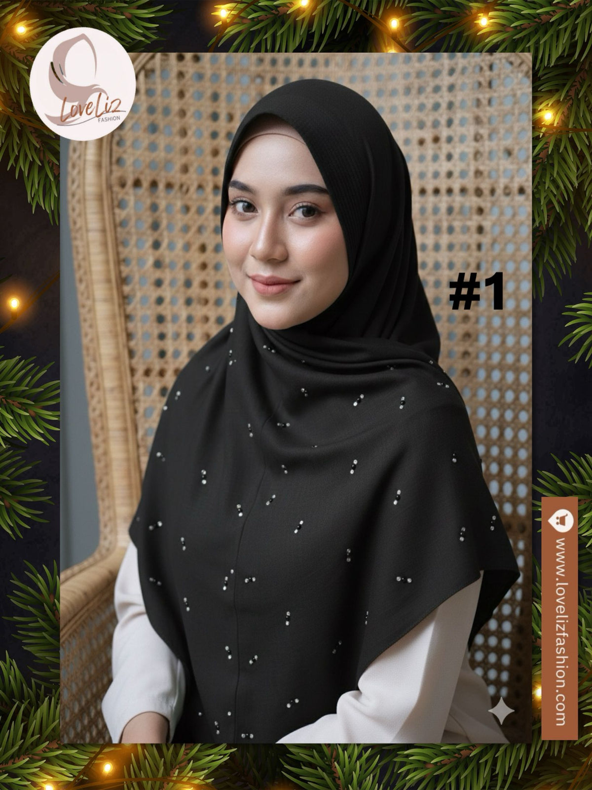 Cotton Bawal with Diamante Pattern (BWL_0126/009)