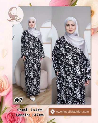 Long Printed Dress (LODR- 1007/3(C)) (#FFKNG)