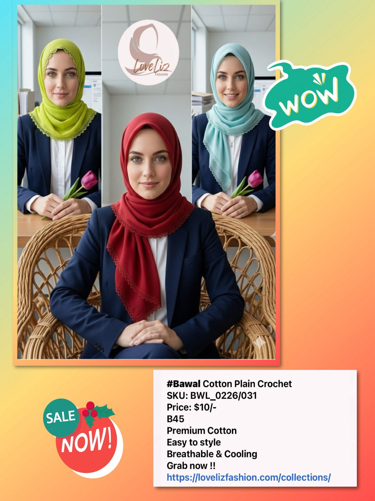 Bawal Cotton Plain Crochet (BWL_0226/031)