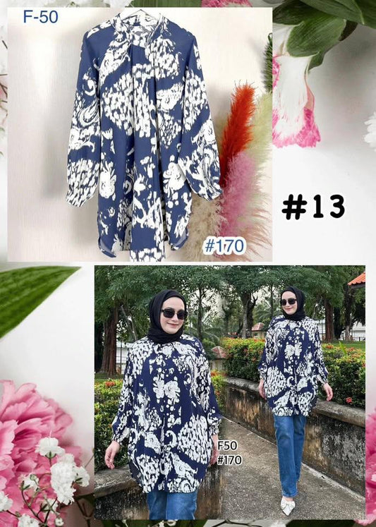 Top Printed Blouse (#J50KNG) series 13