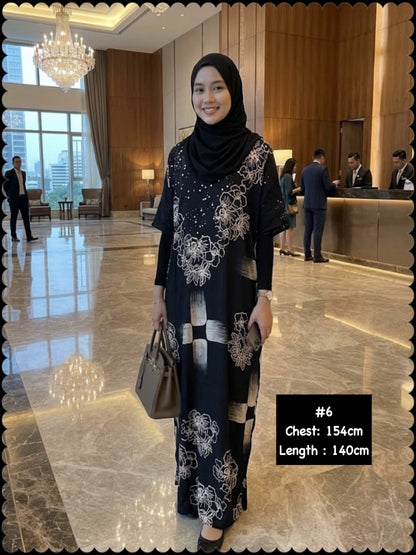 Kaftan Batik Dress (KFN_1026/001) (🔥 2 sets for $26/-)