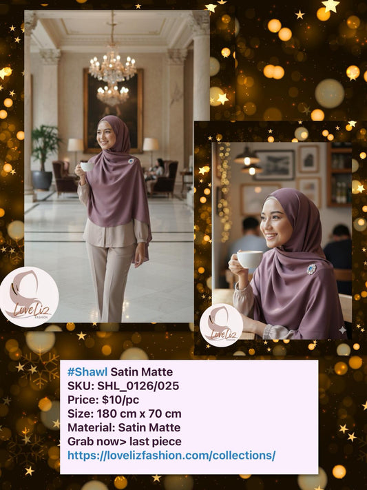 Shawl Satin Matte (SHL_0126/025)