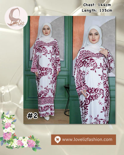 Long Printed Dress (LODR- 1007/3(D)) (#FFKNG)