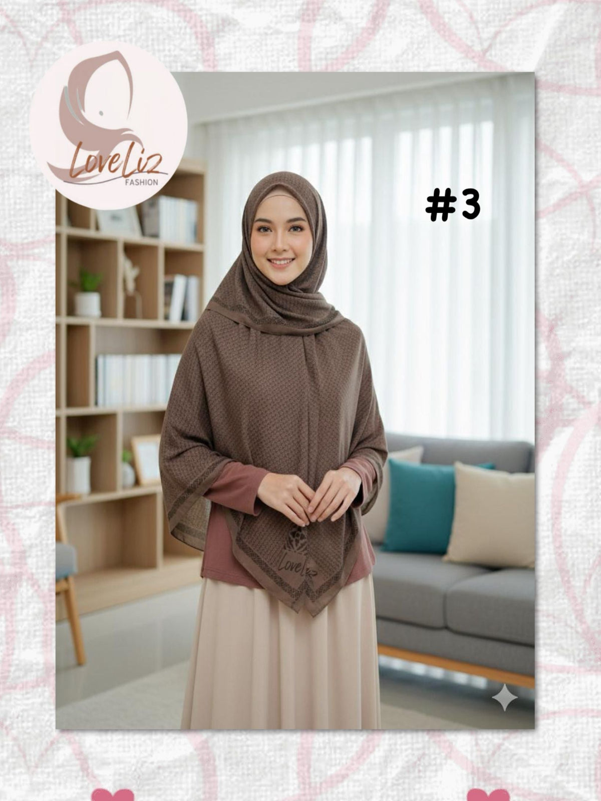 Shawl Heavy Chiffon LLF (LLF/SHWL- 1001) (#LLF)