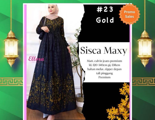 Sisca Maxi in Gold model 23 (#PE) - Your Go-To Maxi Dress