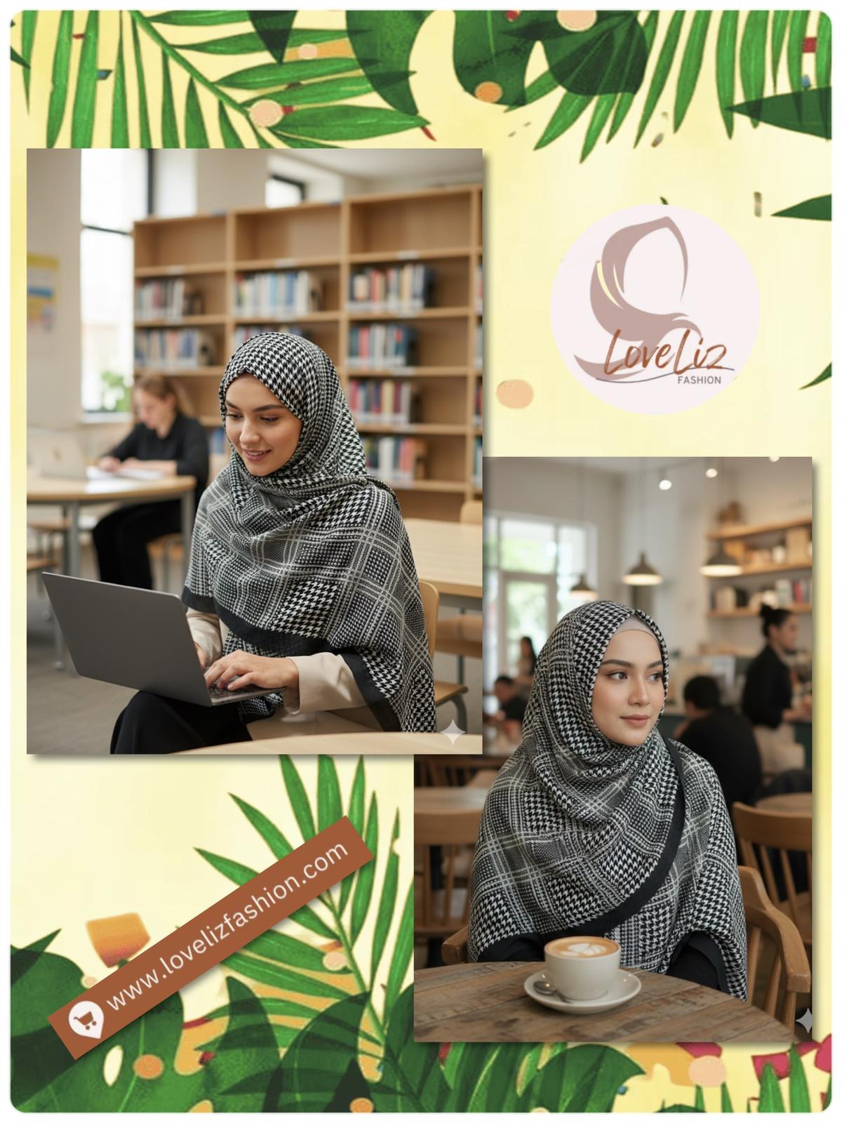 Shawl Premium Chiffon Korean Babyseam (SHWL-1063) (#MM)