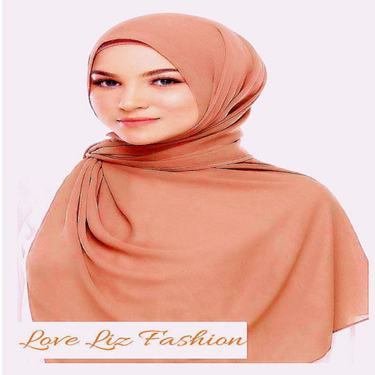 Chiffon Shawl Muna Chic & Lightweight for Modern Modesty (#MM) - A Must for Modern Muslimah Wardrobes