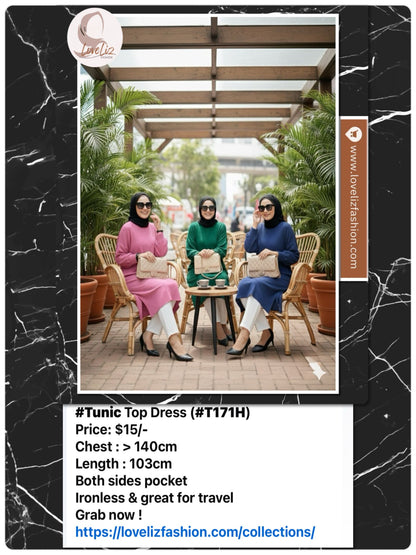 Tunic Top Dress (BLSE-1014) (#T171H)