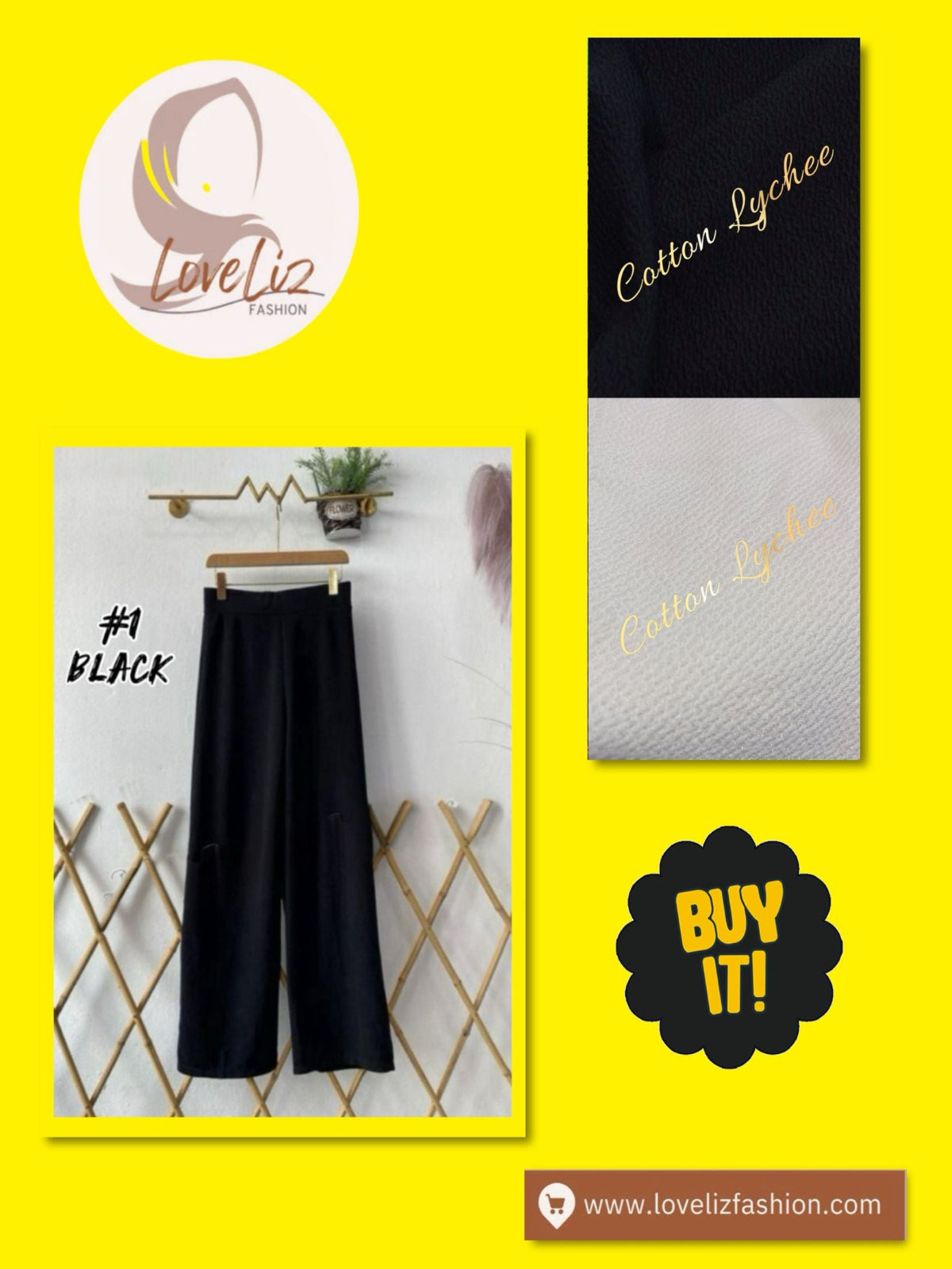 Elegant High- Waist Palazzo Pants (PLZO- 1001) (#KNG) – Ultimate Comfort and Style