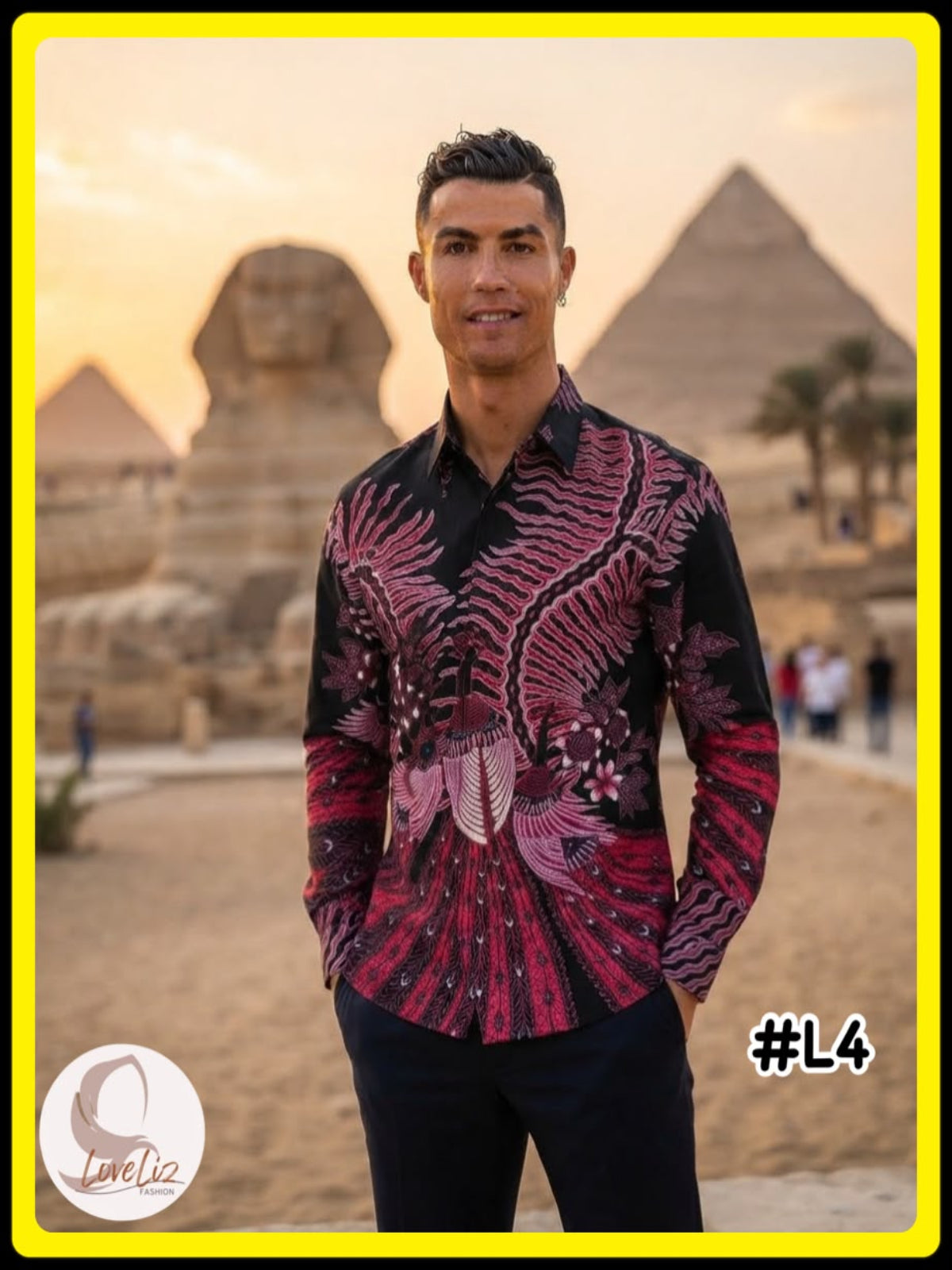 Batik Solo Long Sleeves Shirt - (BALS_0926/002) (#PE)