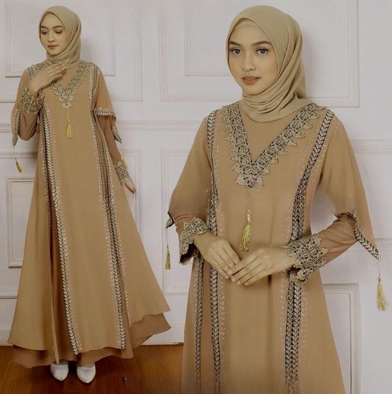 Exclusive Turkey Abaya in Brown series model # 2123