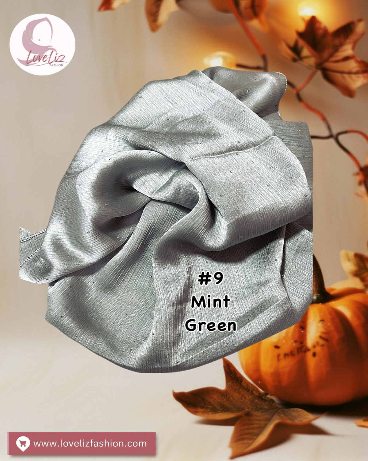 Shawl Satin Muna Diamonds (SHWL- 1065) (#ZSKN7)