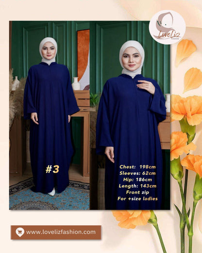 Long Dress Plain Turtleneck (LODR- 1016) (#206KNGFF)