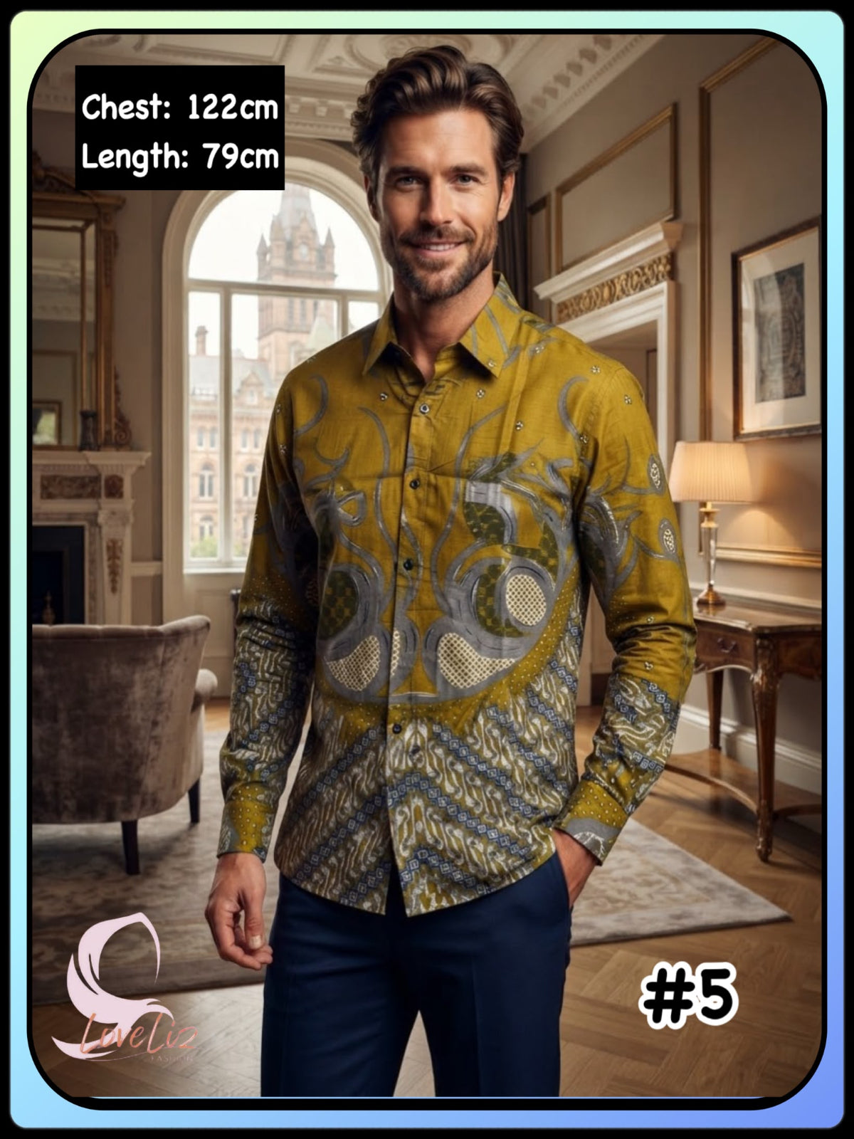 Batik Long Sleeves Shirts - (BTLS_1026/005) (#ANI)