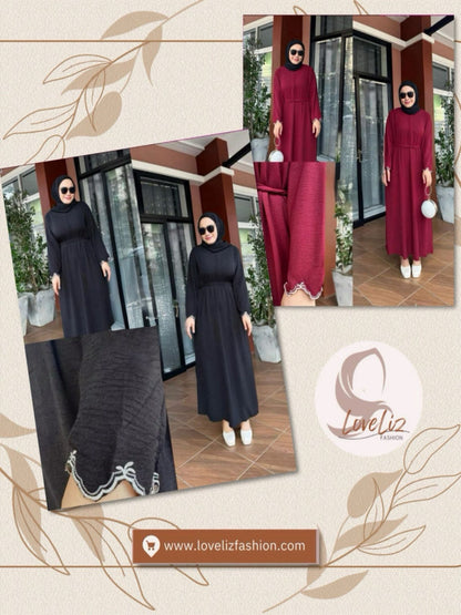 Long Dress Hand Embroidery (LDR_0326/009) (#P232KNG)