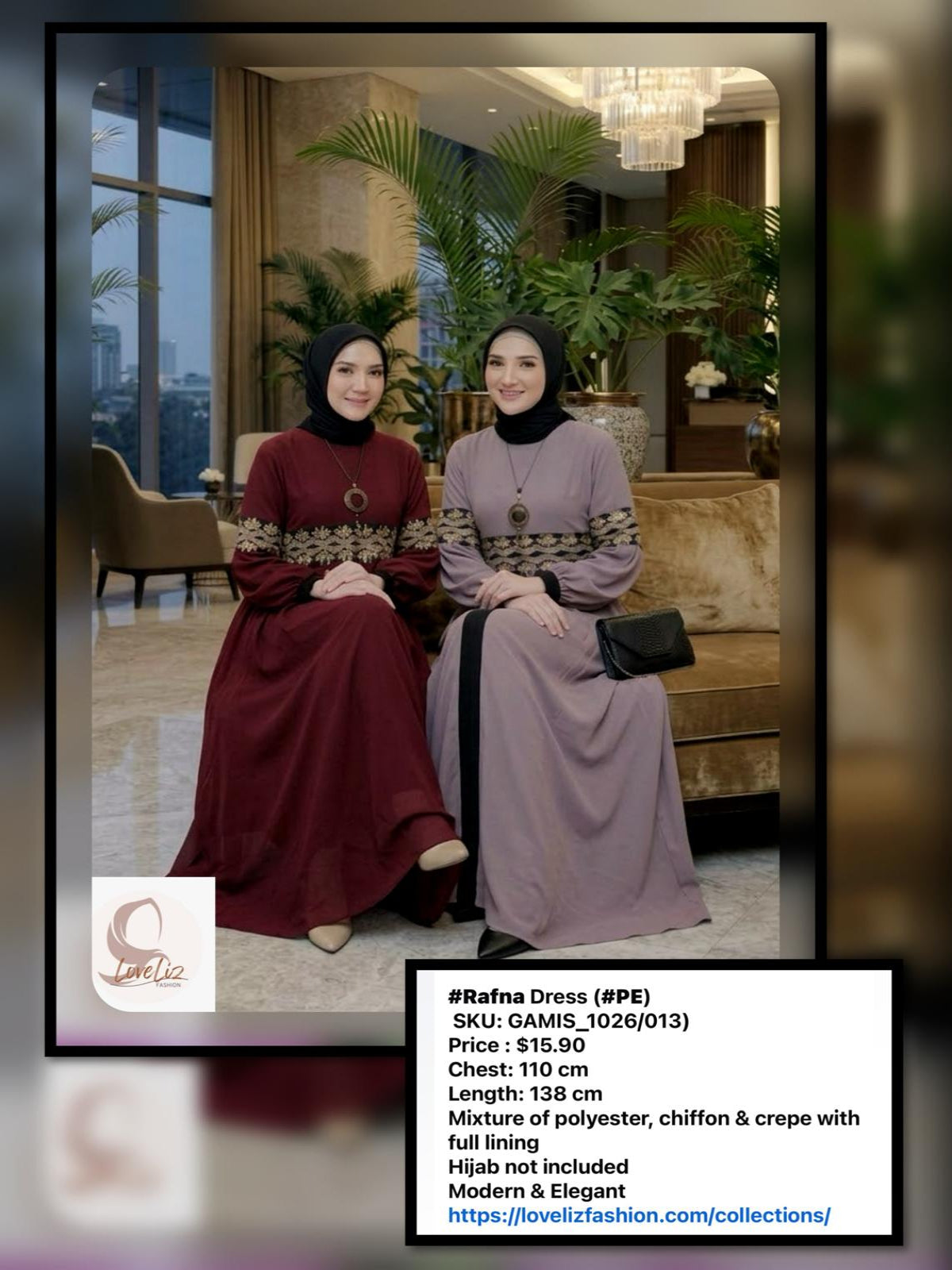 Rafna Dress (GAMIS_1026/013) (#PE)