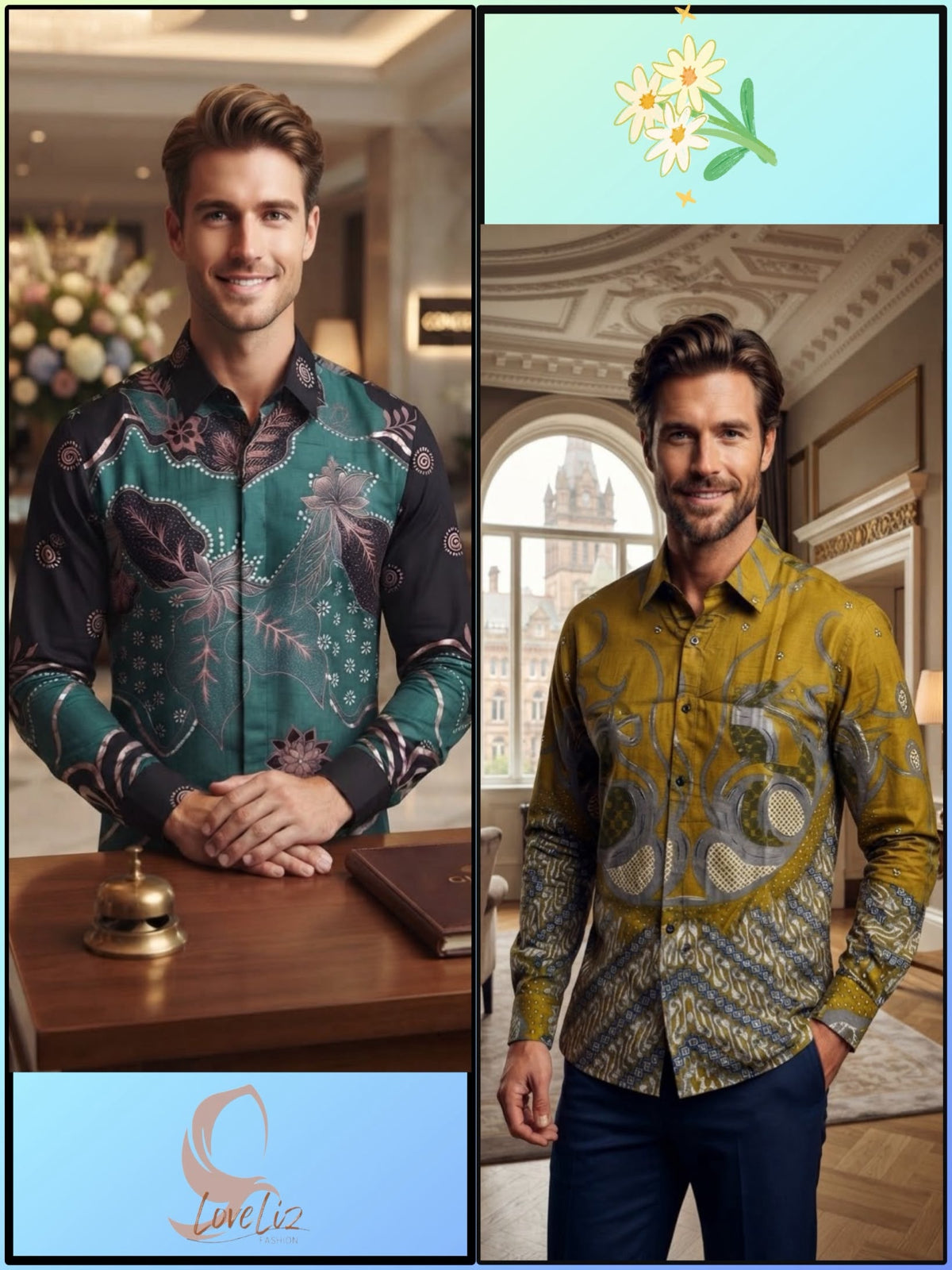 Batik Long Sleeves Shirts - (BTLS_1026/005) (#ANI)