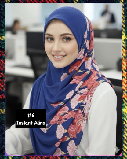 Assorted Instant Hijabs (INST/CSL_1026/003 (M)) (🔥3 pcs for $10/-🔥)