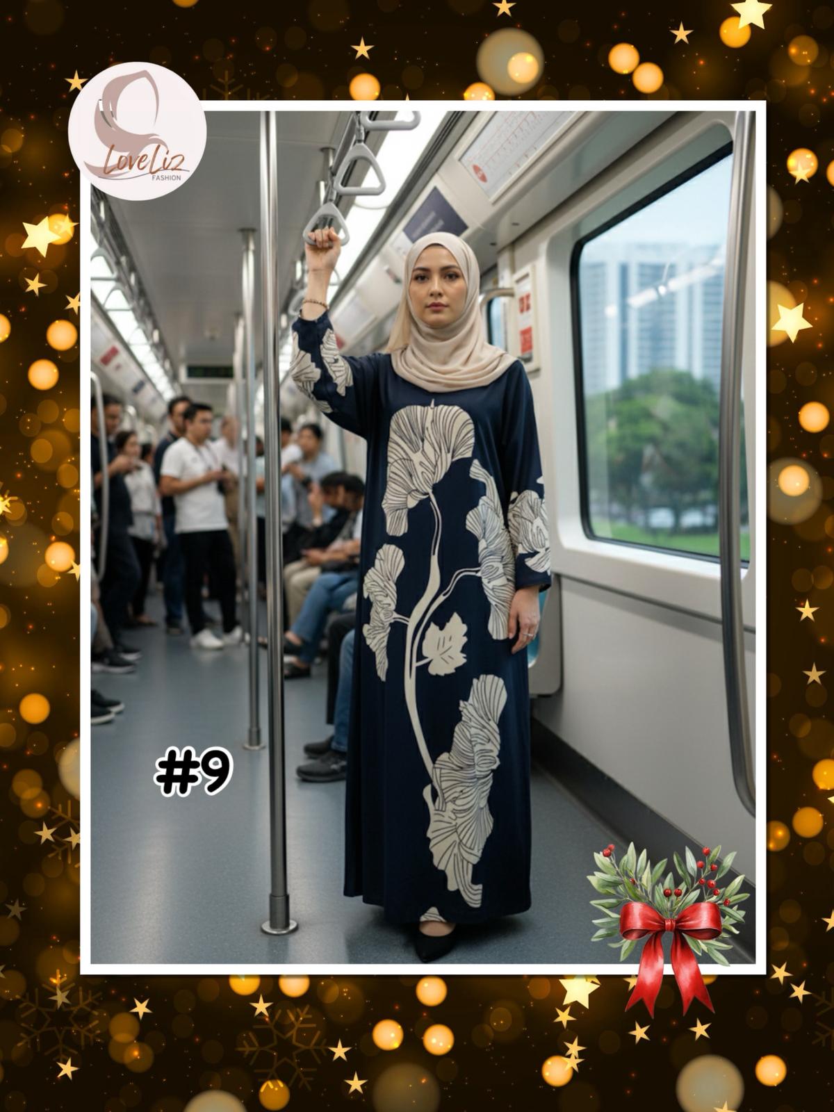 Long Printed Dress (LODR- 1007/3(A)) (#FFKNG)