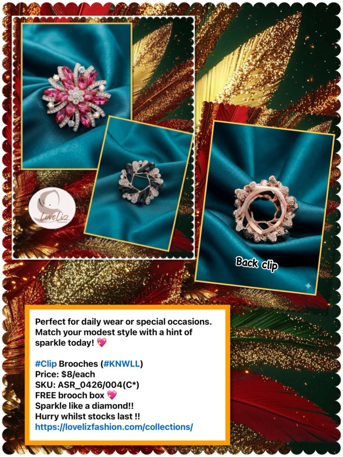 Clip Brooches (ASR_0426/004 (C)) (#KNWLL)