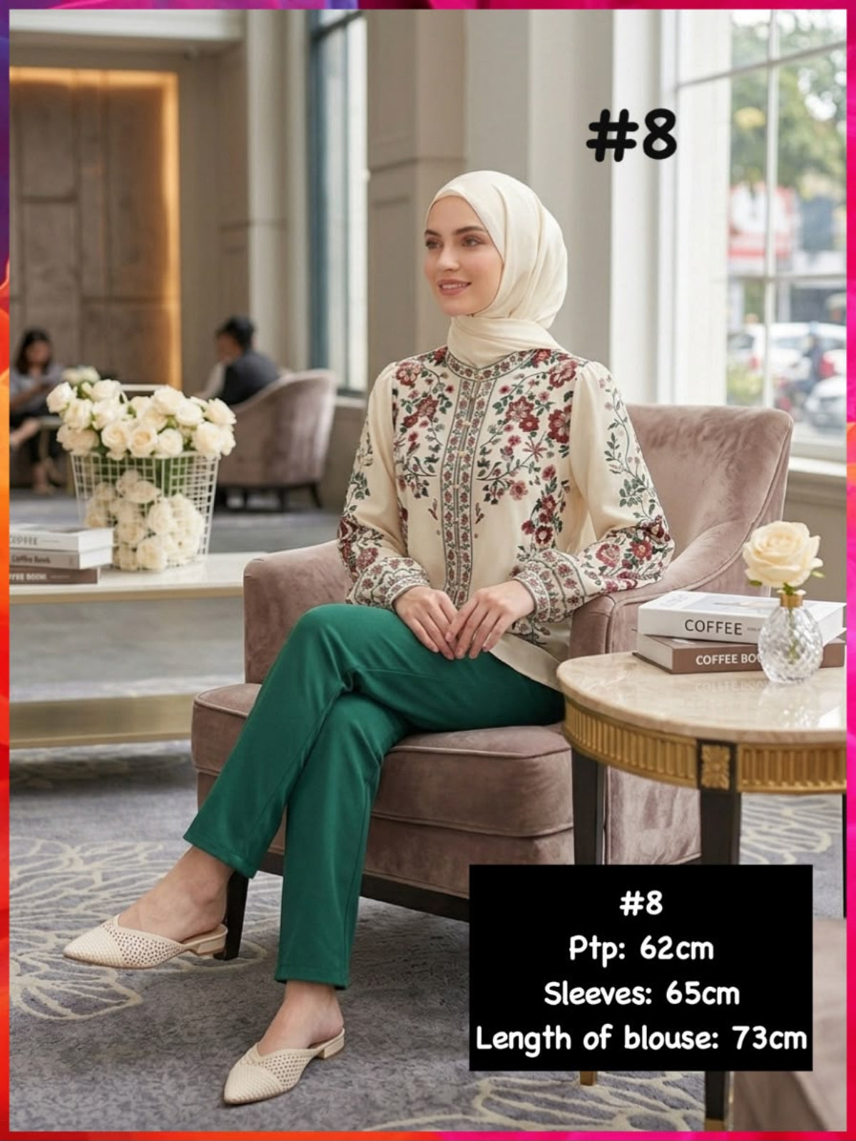 Moden Round Neck Blouse (BLS_0626/001(SH))