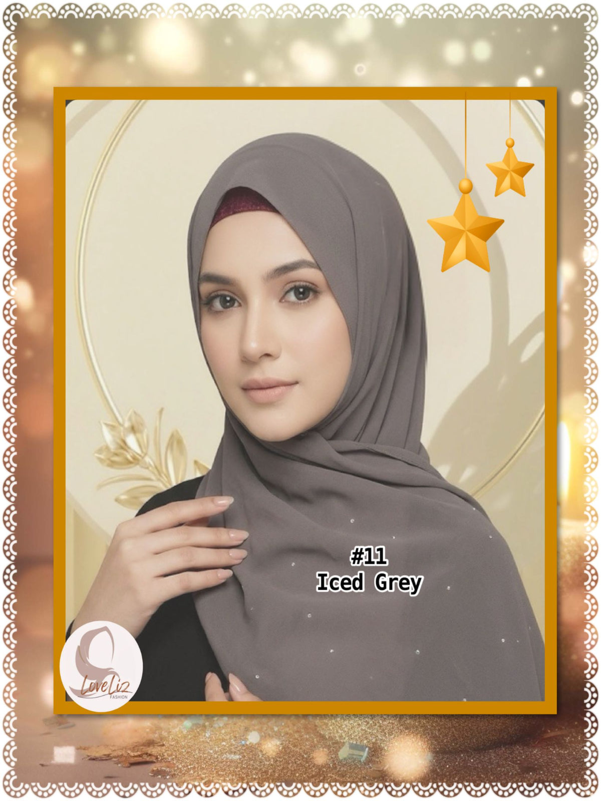 Shawl Chiffon Diamante (SHL_0326/045)