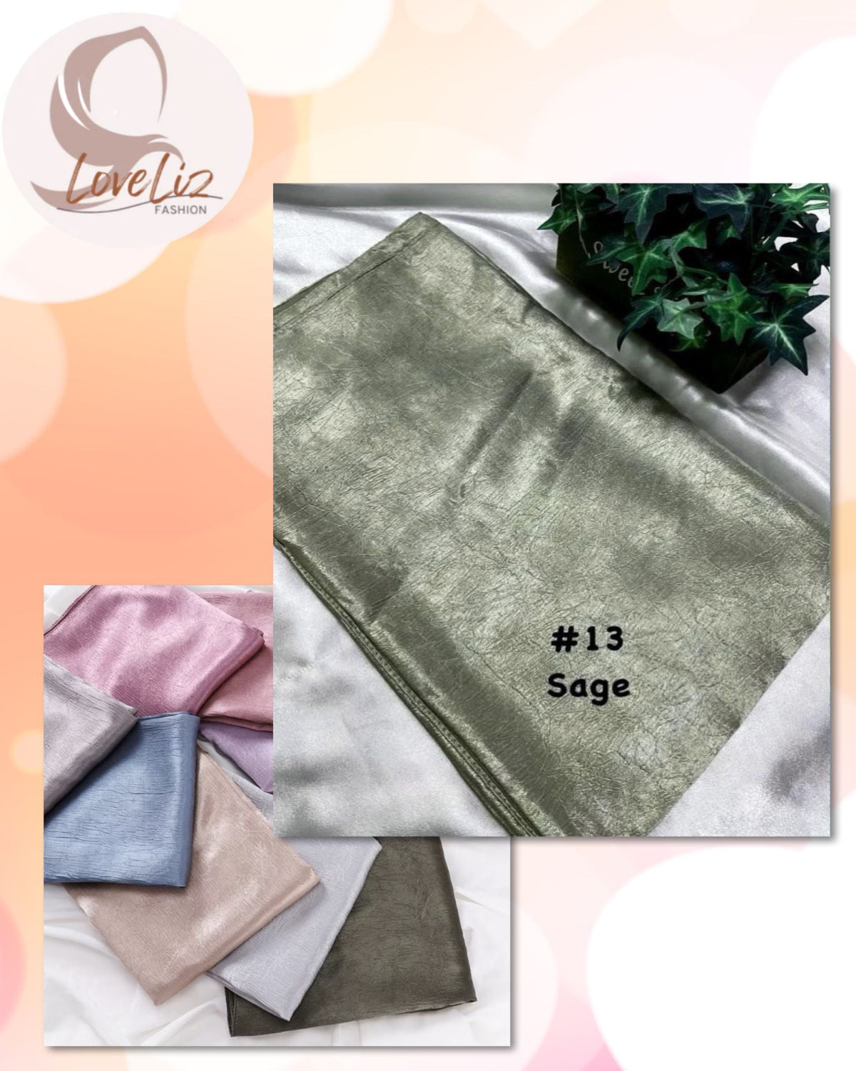 Shawl Crinkle Satin - Elegant Muslimah Hijab Accessory (SHWL- 1051)