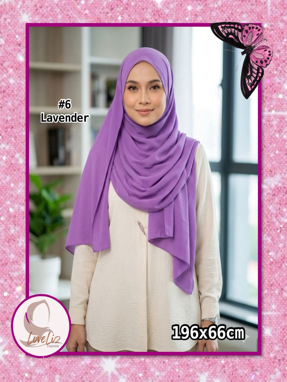 Shawl Chiffon Plain (SHL_0326/021)