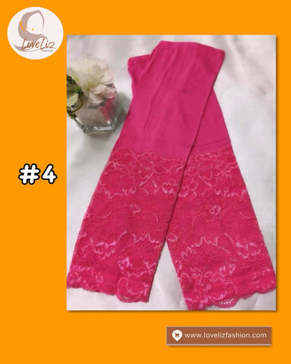 Long Cotton Lace Hand socks (HNSK- 1009)