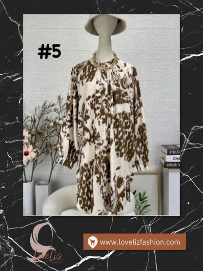 Top Printed Blouse (BLS_0626/025) (#J50KNG)