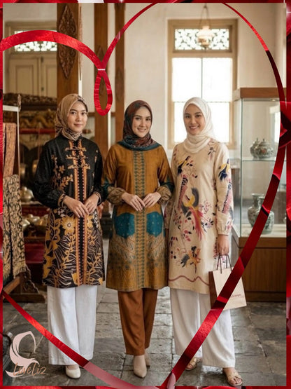 Assorted Batik Tunic Dresses (BADR(T)_1026/001) (#PE)