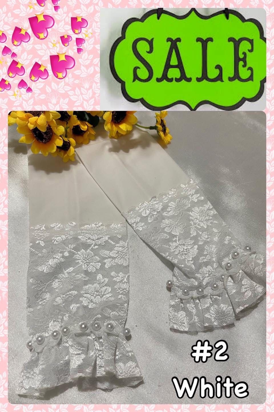 Lace Handsocks with Pearls # 4