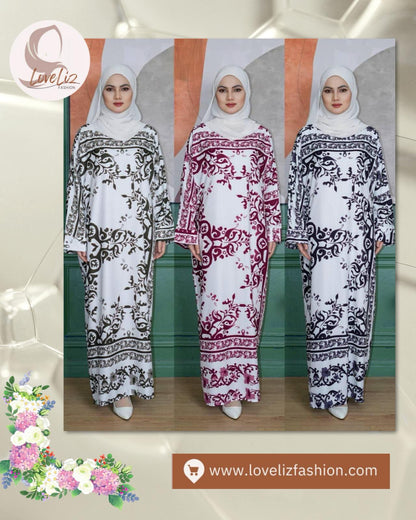 Long Printed Dress (LODR- 1007/3(D)) (#FFKNG)