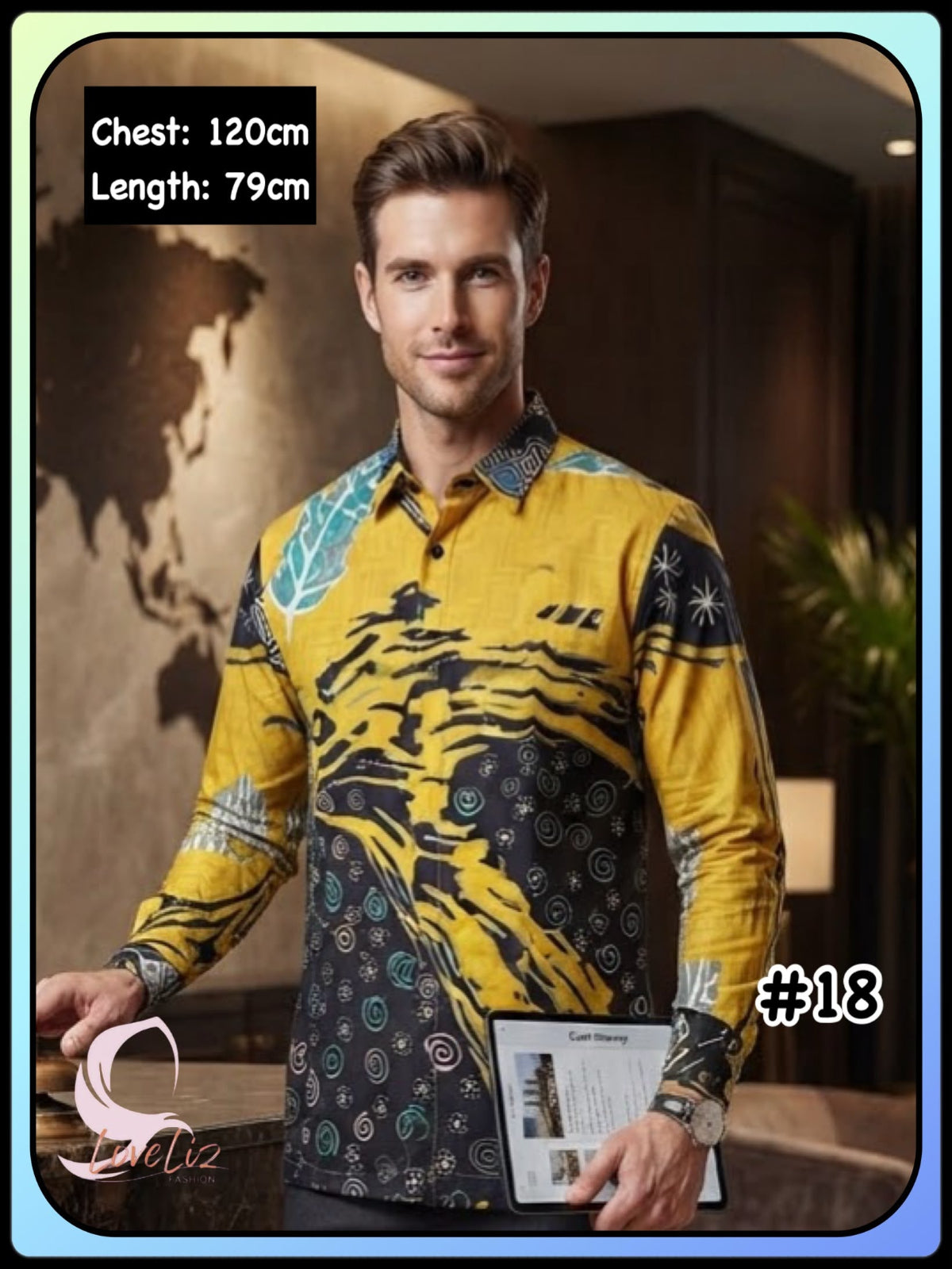 Batik Long Sleeves Shirts - (BTLS_1026/005) (#ANI)
